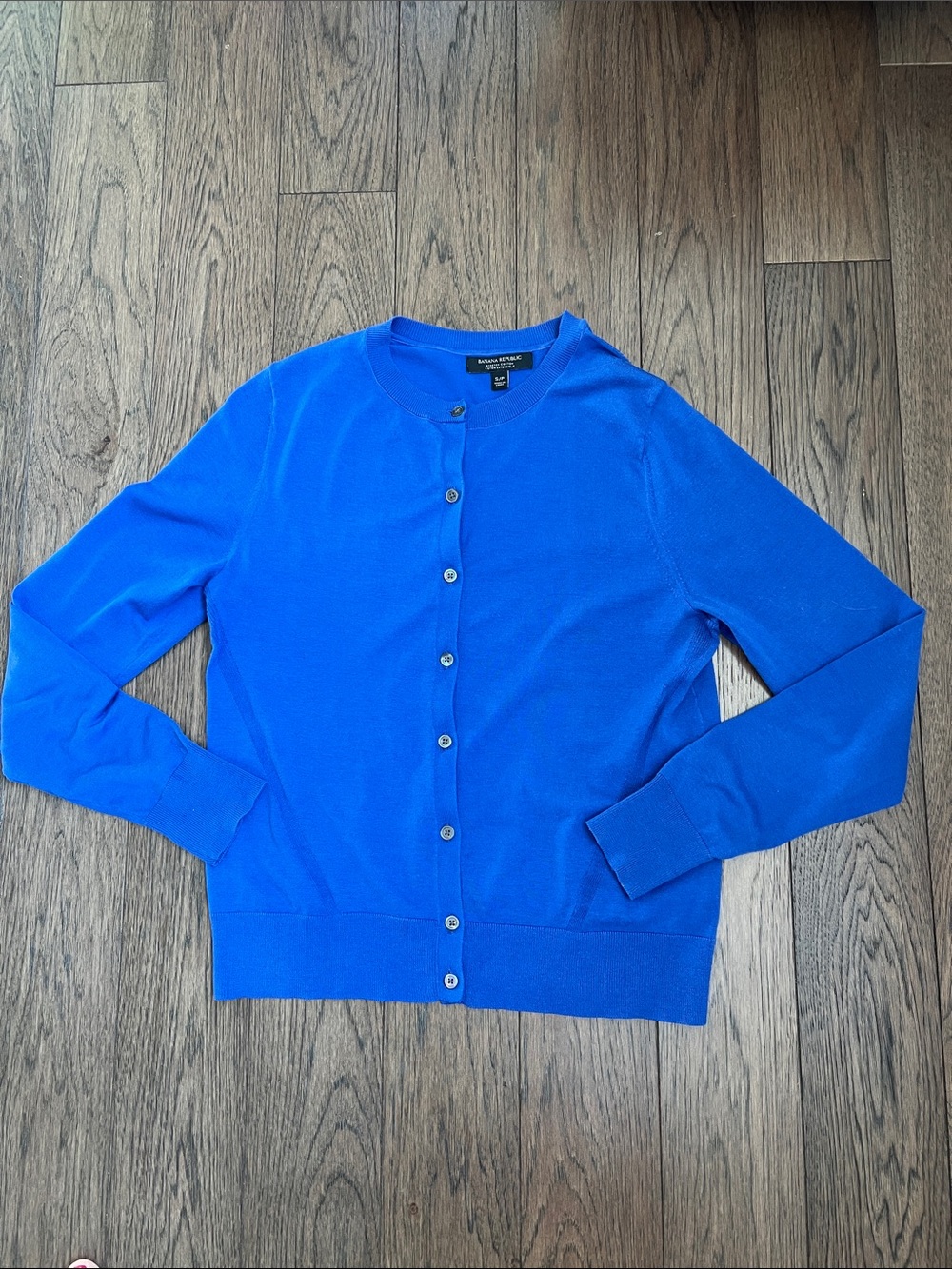 Banana Republic Women's Bright Blue Button-Down Cardigan